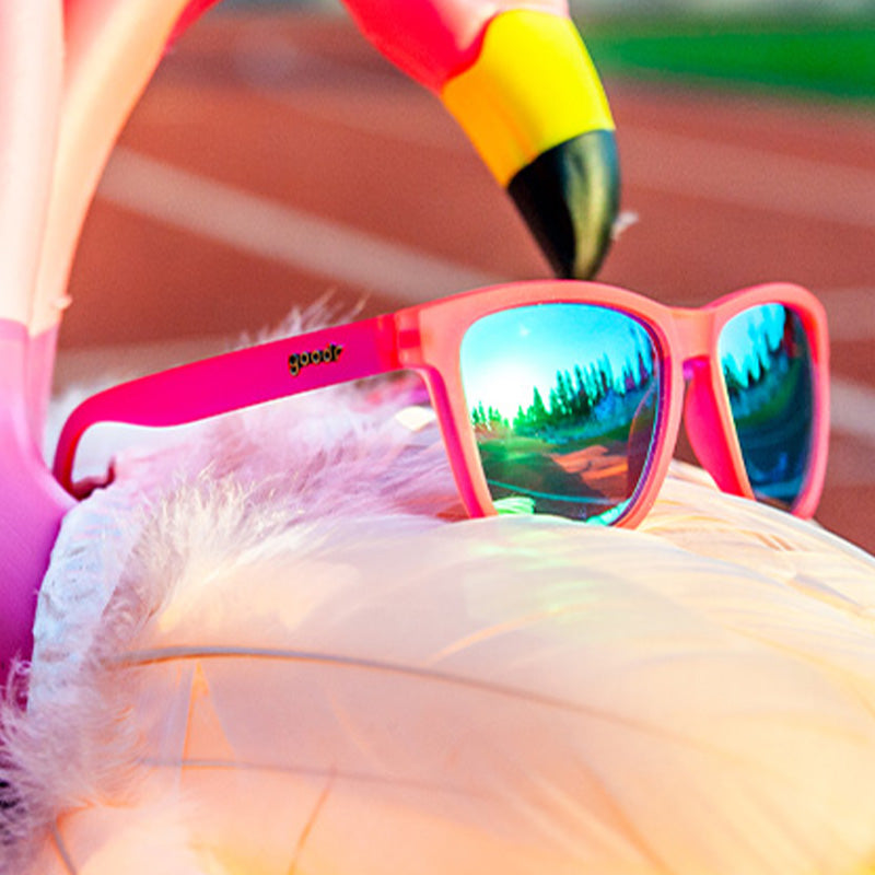 Goodr OG Sunglasses - Flamingos On A Booze Cruise