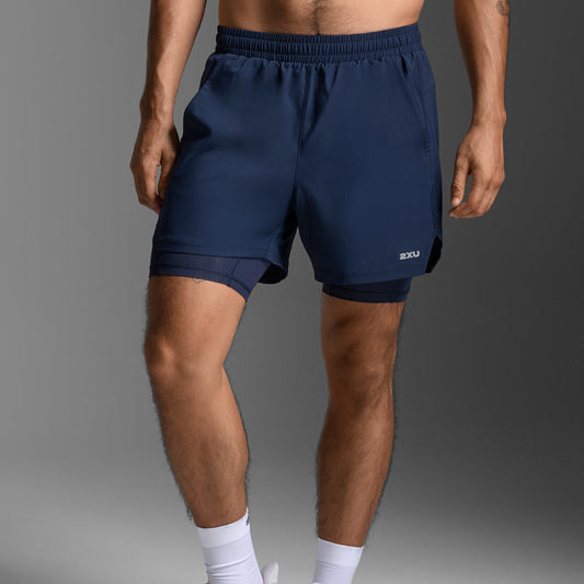 Men's 2XU Aero 2-in-1 5 Inch Shorts