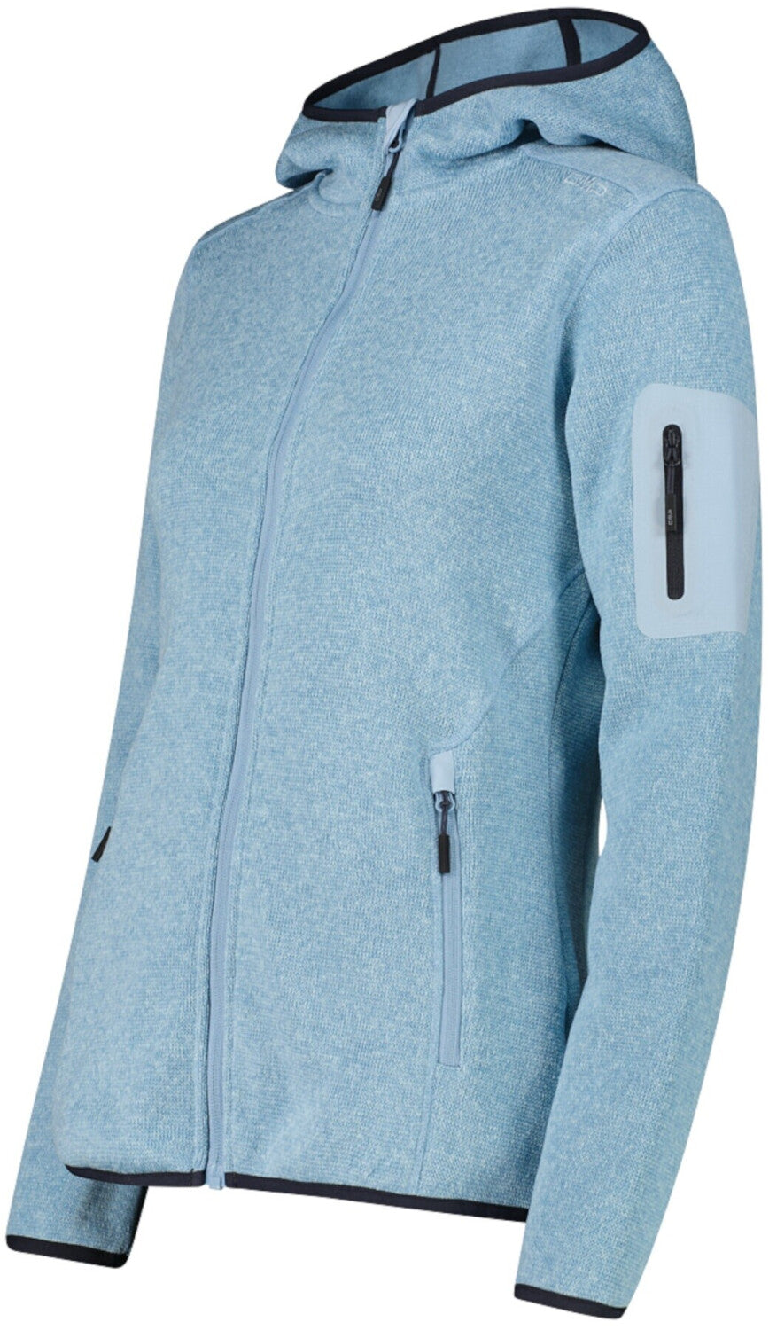 Woman's CMP Fleece Jacket Fix Hood
