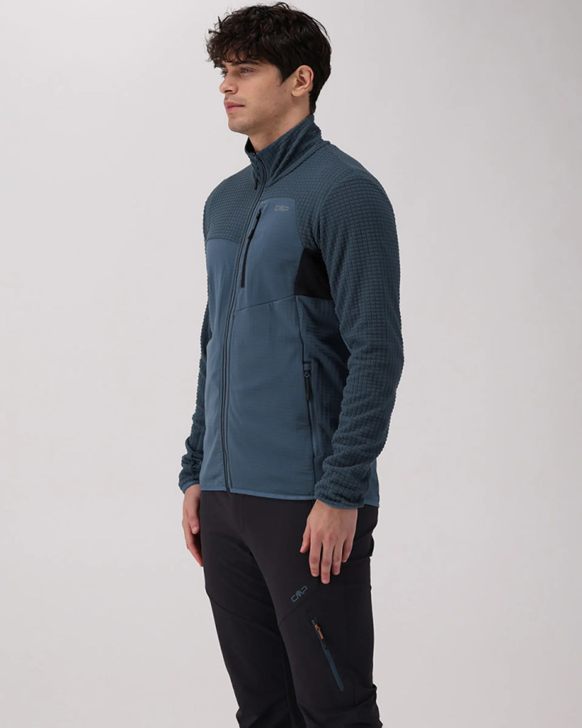 Men's CMP Lightweight Grid Tech Fleece Jacket - Avio
